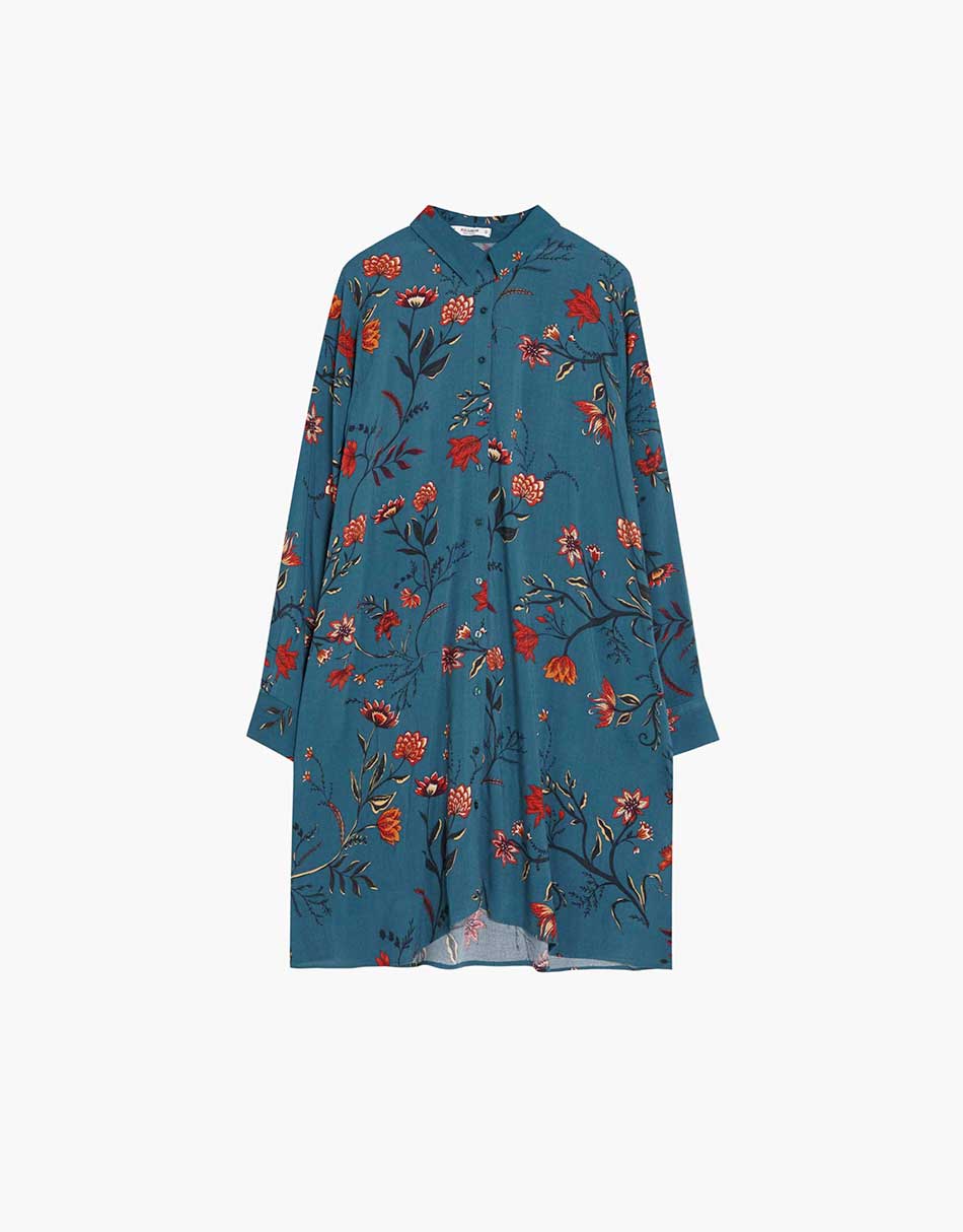 Young dress with red flowers