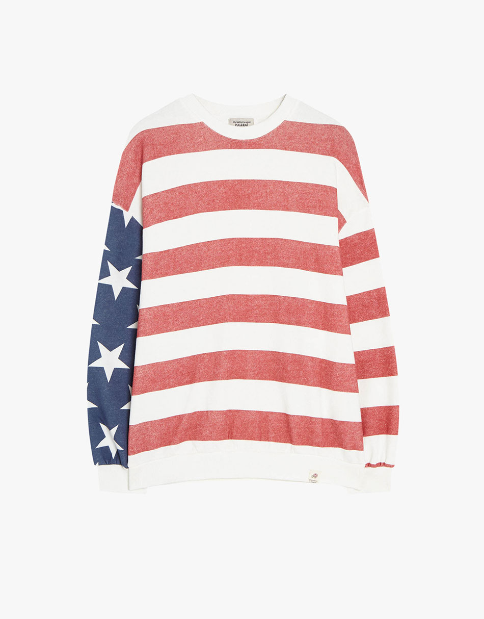 T-shirt with ruffled sleeves